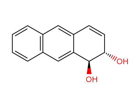 Molecular Structure of 4841-37-6 ((1S,2S)-1,2-dihydroanthracene-1,2-diol)