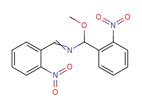 Molecular Structure of 126192-87-8 (1-methoxy-1-(2'-nitrophenyl)-N-(2'-nitrophenyl)methylenemethaneamine)