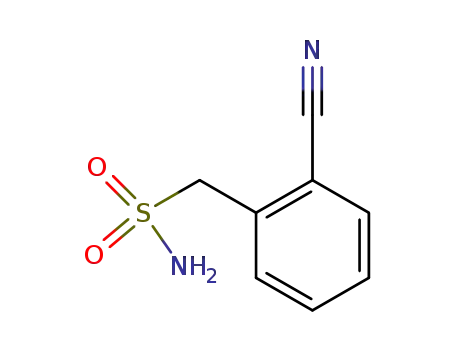 Molecular Structure of 27350-13-6 (1-(2-CYANOPHENYL)METHANESULFONAMIDE)