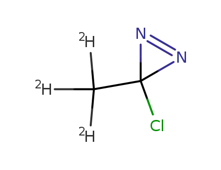 Molecular Structure of 35496-73-2 (3-Chloro-3-(methyl-D3)-3H-diazirine)