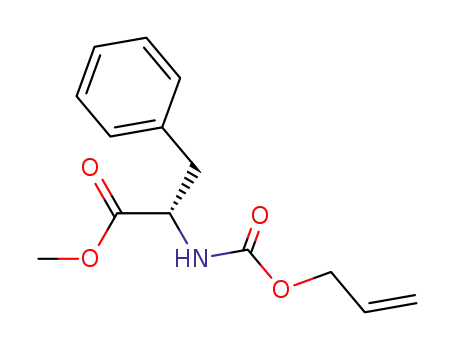 Molecular Structure of 128369-71-1 ((S)-methyl-(N-allyloxycarbonyl)phenylalaninate)