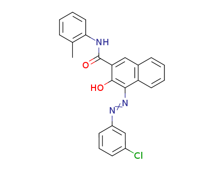 2-NAPHTHALENECARBOXAMIDE,4-[(3-CHLOROPHENYL)AZO]-3-HYDROXY-N-(2-METHYLPHENYL)-
