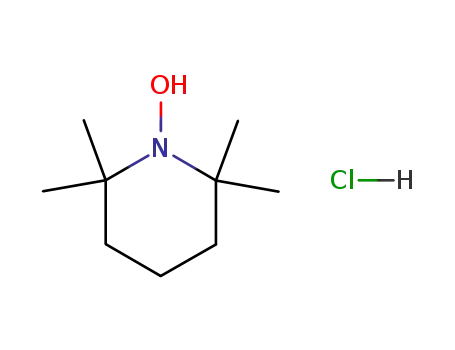 Molecular Structure of 34672-82-7 (Piperidine, 1-hydroxy-2,2,6,6-tetramethyl-, hydrochloride)