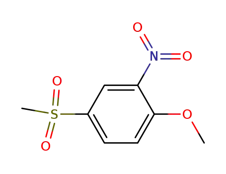 Molecular Structure of 20945-69-1 (4-methanesulfonyl-1-methoxy-2-nitro-benzene)