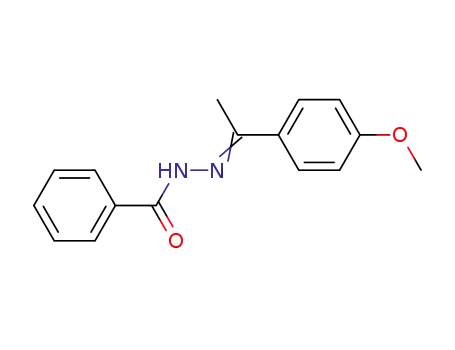 Molecular Structure of 22454-57-5 (Benzoic acid,2-[1-(4-methoxyphenyl)ethylidene]hydrazide)