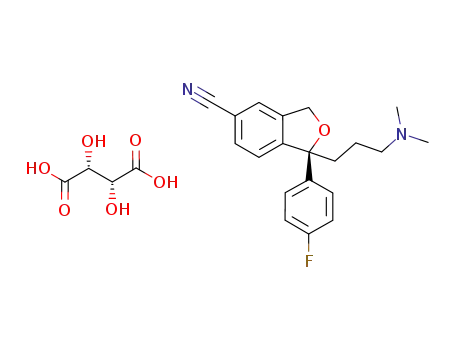 (S)-citalopram (L)-tartrate