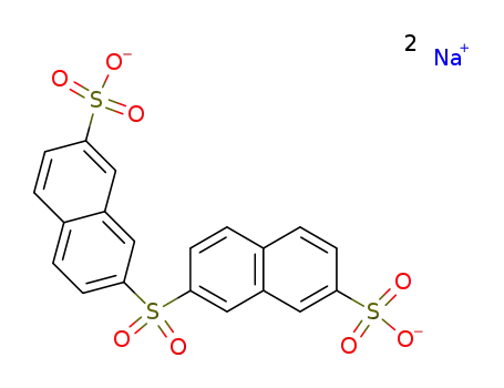 Molecular Structure of 98250-90-9 (7,7'-sulfonyl-bis-naphthalene-2-sulfonic acid ; disodium-salt)