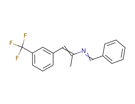 Molecular Structure of 64244-36-6 (1-Propen-2-amine, N-(phenylmethylene)-1-[3-(trifluoromethyl)phenyl]-)
