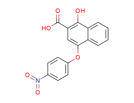 1-Hydroxy-4-(4-nitrophenoxy)-2-naphthoic acid