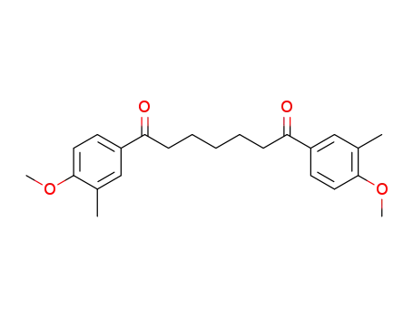 Molecular Structure of 22859-97-8 (1,7-Bis-(4-methoxy-3-methyl-phenyl)-heptane-1,7-dione)