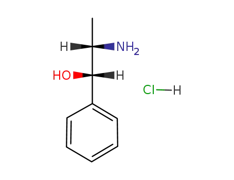Molecular Structure of 2153-98-2 (Norpseudoephedrine hydrochloride)