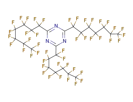 Molecular Structure of 21674-38-4 (2,4,6-Tris(pentadecafluoroheptyl)-1,3,5-triazine)