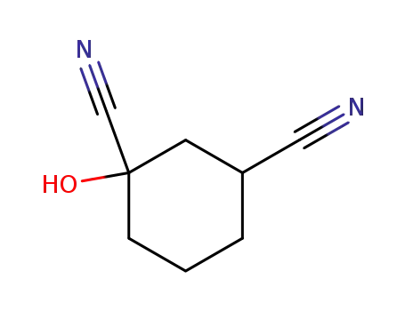 Molecular Structure of 100377-18-2 (1,3-dicyano-1-cyclohexanol)