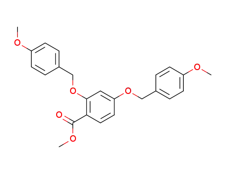Molecular Structure of 1165713-03-0 (methyl 2,4-di-(4-methoxy-benzyloxy)benzoate)