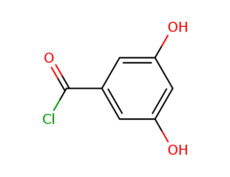 Molecular Structure of 41696-97-3 (Benzoyl chloride, 3,5-dihydroxy- (9CI))