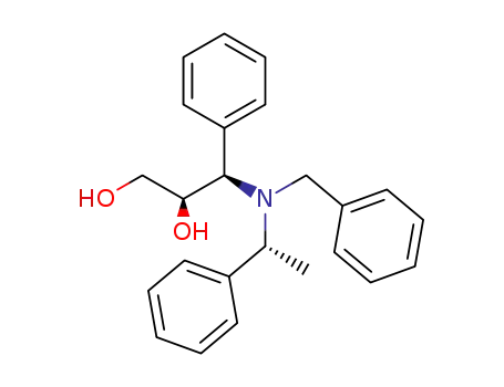 Molecular Structure of 393588-04-0 (1,2-Propanediol, 3-phenyl-3-[[(1R)-1-phenylethyl](phenylmethyl)amino]-,
(2R,3R)-)
