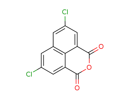 Molecular Structure of 861090-22-4 (3,6-dichloro-naphthalene-1,8-dicarboxylic acid-anhydride)