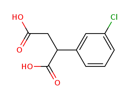 Molecular Structure of 66041-28-9 (2-(3-CHLORO-PHENYL)-SUCCINIC ACID)