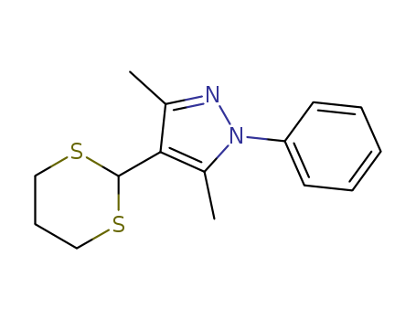 3,5-Dimethyl-4-(1,3-dithian-yl)-1-phenylpyrazole
