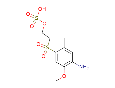 2-[(4-Amino-5-methoxy-2-methylphenyl) sulfonyl] hydrogensulfate ester