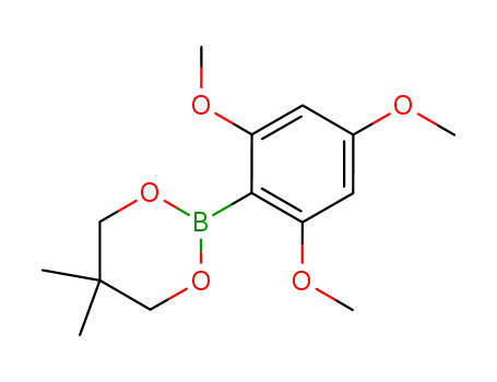 Molecular Structure of 335343-08-3 (2-(2,4,6-trimethoxyphenyl)-5,5-dimethyl-1,3,2-dioxaborinane)