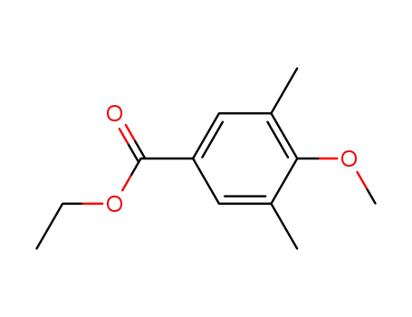 Molecular Structure of 105401-94-3 (Benzoic acid, 4-methoxy-3,5-dimethyl-, ethyl ester)