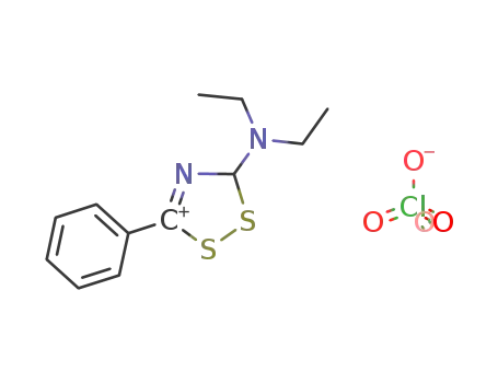 1,2,4-Dithiazol-1-ium, 5-(diethylamino)-3-phenyl-, perchlorate
