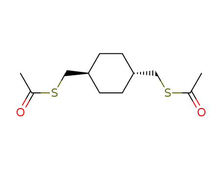 Molecular Structure of 37180-67-9 (<i>trans</i>-1,4-bis-(acetylsulfanyl-methyl)-cyclohexane)