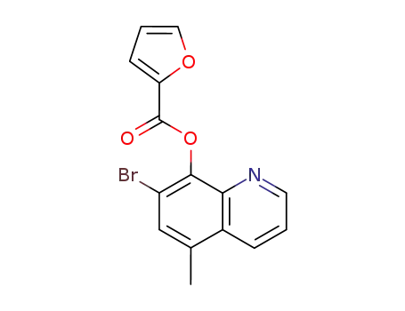 Molecular Structure of 21831-01-6 (7-bromo-5-methyl-8-quinolyl 2-furoate)
