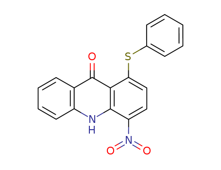 9(10H)-Acridinone,4-nitro-1-(phenylthio)-