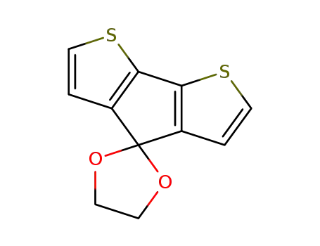 Molecular Structure of 156547-71-6 (spiro[4H-cyclopenta[2,1-b;3,4-b']-dithiophene-4,2'-[1,3]dioxolan])