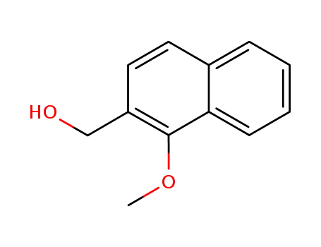 Molecular Structure of 76635-76-2 (1-METHOXY-2-NAPHTHALENEMETHANOL  98)