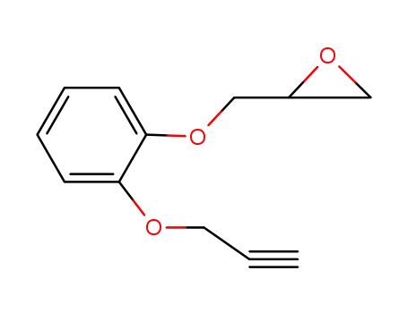 Molecular Structure of 14817-39-1 (Oxirane, [[2-(2-propynyloxy)phenoxy]methyl]-)