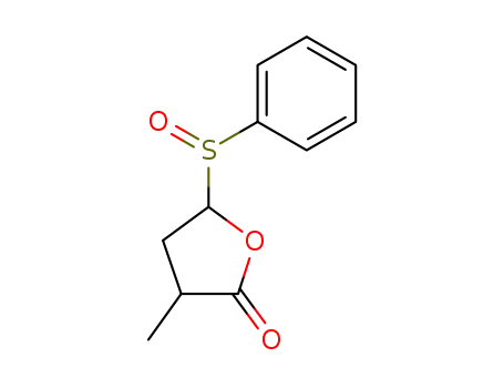 Molecular Structure of 78429-08-0 (5-Benzenesulfinyl-3-methyl-dihydro-furan-2-one)