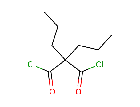 Molecular Structure of 56945-52-9 (dipropylmalonyl dichloride)