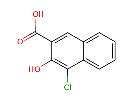 Molecular Structure of 56961-90-1 (4-Chloro-3-hydroxy-2-naphthalenecarboxylic acid)