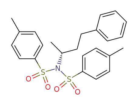 Molecular Structure of 153357-82-5 (Benzenesulfonamide,
4-methyl-N-(1-methyl-3-phenylpropyl)-N-[(4-methylphenyl)sulfonyl]-, (R)-)