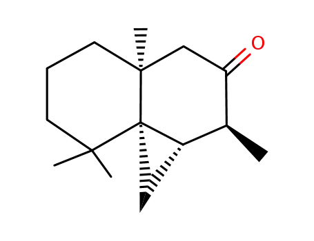 Molecular Structure of 25966-79-4 ([1aS-(1aalpha,2alpha,4abeta,8aR*)]-octahydro-2,4a,8,8-tetramethylcyclopropa[d]naphthalen-3(1H)-one)