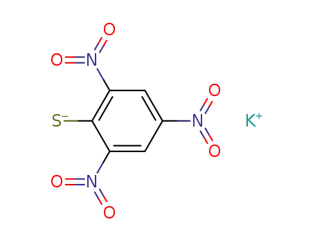 Molecular Structure of 16158-74-0 (Benzenethiol, 2,4,6-trinitro-, potassium salt)