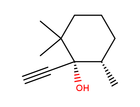 Cyclohexanol,1-ethynyl-2,2,6-trimethyl-, (1R,6S)-rel-