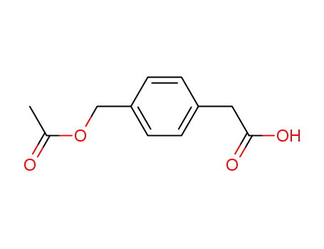 Molecular Structure of 61165-81-9 (4-ACETOXYMETHYLPHENYLACETIC ACID)