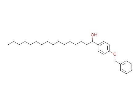 Molecular Structure of 194658-61-2 (Benzenemethanol, a-pentadecyl-4-(phenylmethoxy)-)