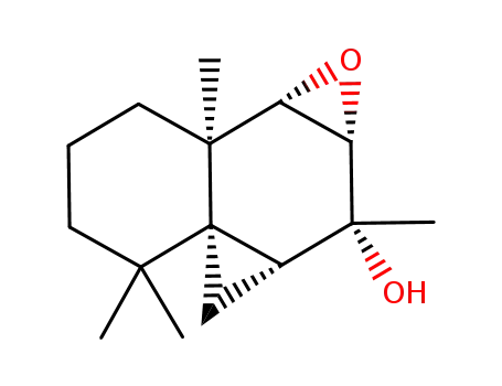 Molecular Structure of 118410-29-0 (9α,10-epoxy-8α-thujopsanol)