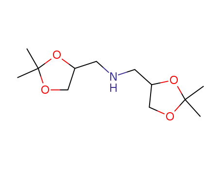 Molecular Structure of 52813-61-3 (bis((2,2-dimethyl-1,3-dioxolan-4-yl)methyl)amine)