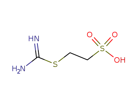 Molecular Structure of 25985-57-3 (2-(AMIDINOTHIO)ETHANESULFONIC ACID)