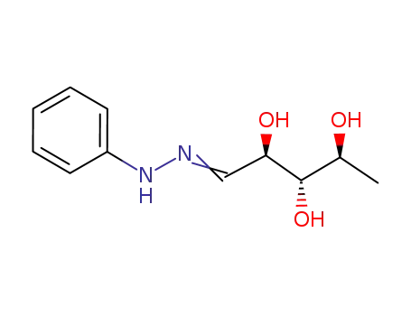 Molecular Structure of 123168-30-9 (5-Deoxy-L-ribose phenylhydrazone)