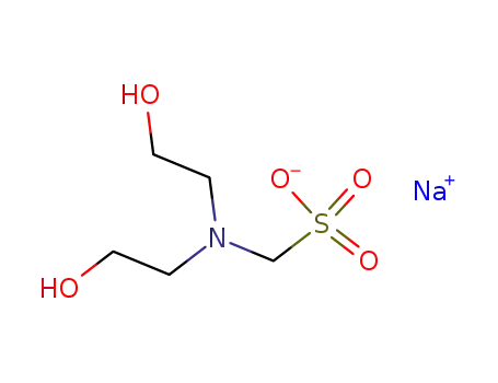 Molecular Structure of 25857-20-9 (sodium [bis(2-hydroxyethyl)amino]methanesulphonate)