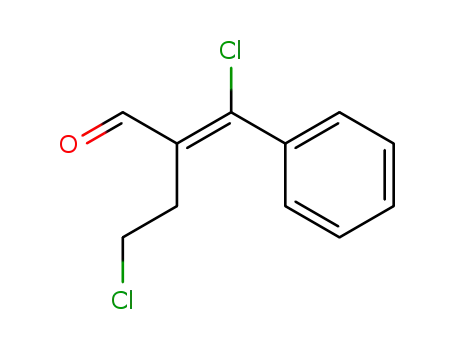 Molecular Structure of 22080-93-9 (4-chloro-2-(chlorophenylmethylene)butyraldehyde)