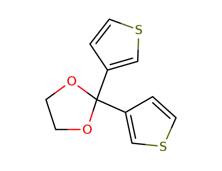 Molecular Structure of 19690-72-3 (2,2-Di(3-thienyl)-1,3-dioxolane)