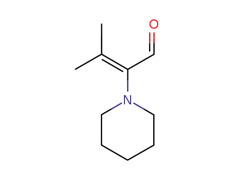Molecular Structure of 124974-86-3 (1-Piperidineacetaldehyde, a-(1-methylethylidene)-)